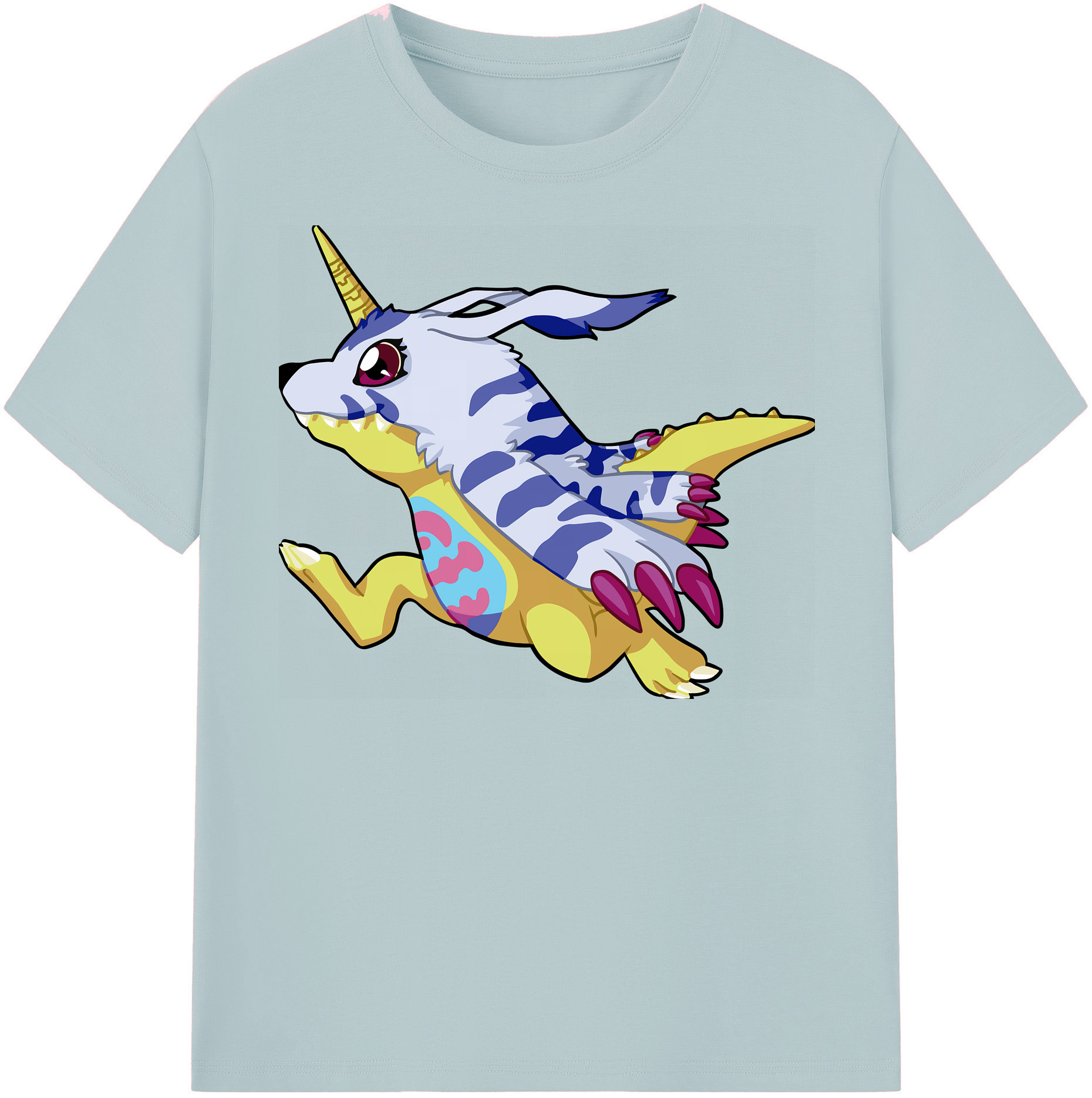 （画像用） Digimon デジタルモンスター/デジモン 綿100％半袖Tシャツ（フロントプリント）